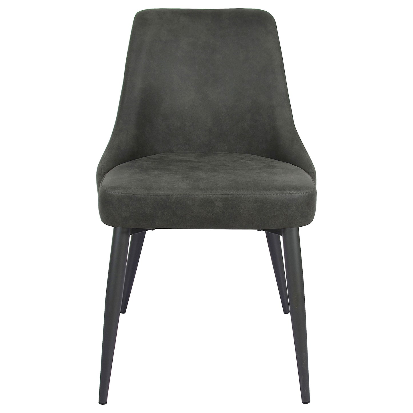 Silla de comedor tapizada Cosmo gris (juego de 2)