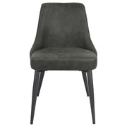 Silla de comedor tapizada Cosmo gris (juego de 2)