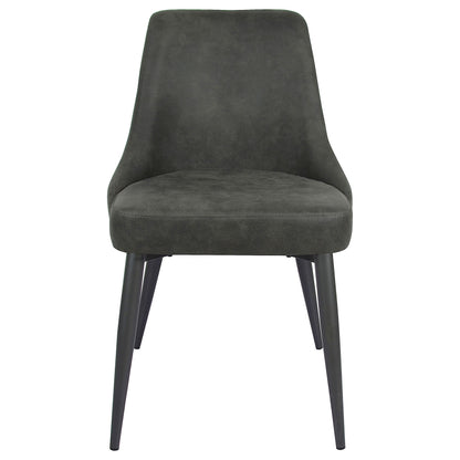 Silla de comedor tapizada Cosmo gris (juego de 2)