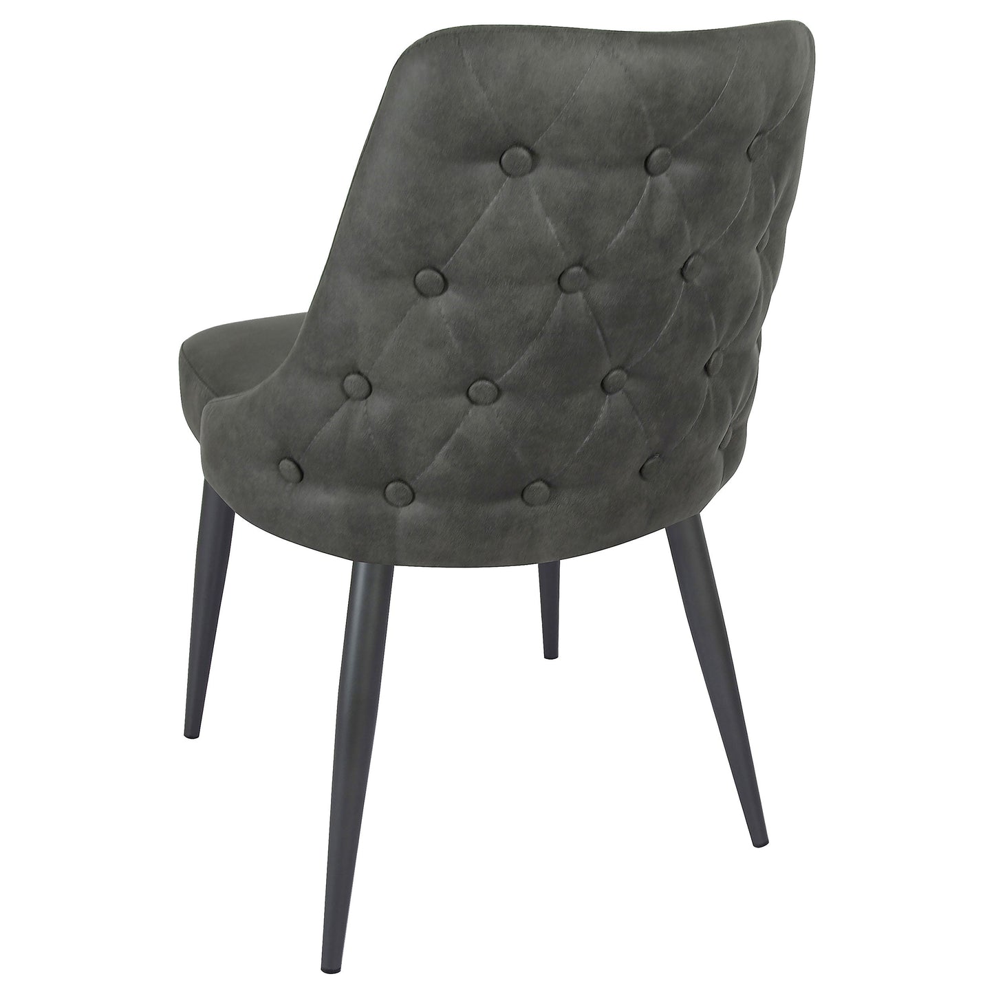 Silla de comedor tapizada Cosmo gris (juego de 2)