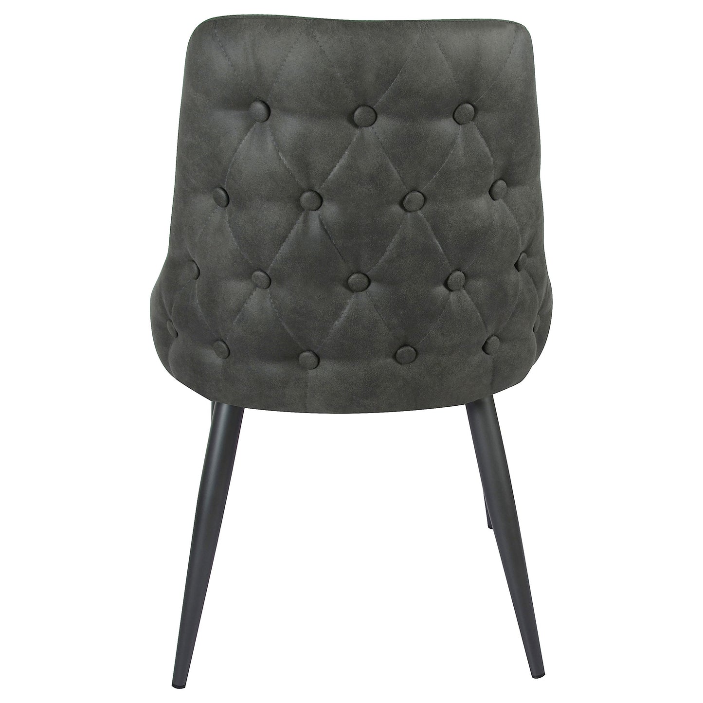 Silla de comedor tapizada Cosmo gris (juego de 2)