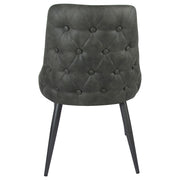Silla de comedor tapizada Cosmo gris (juego de 2)