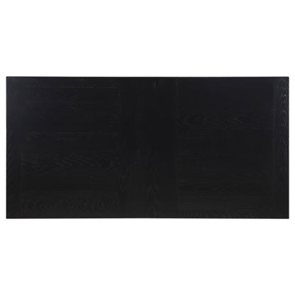 Juego de mesa de comedor rectangular Catherine en color negro