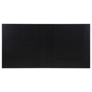 Mesa de comedor rectangular de madera Catherine de 84 pulgadas, color negro
