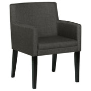 Sillón de comedor tapizado Catherine, gris (juego de 2)