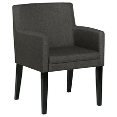 Sillón de comedor tapizado Catherine, gris (juego de 2)