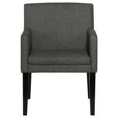 Sillón de comedor tapizado Catherine, gris (juego de 2)