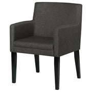 Sillón de comedor tapizado Catherine, gris (juego de 2)