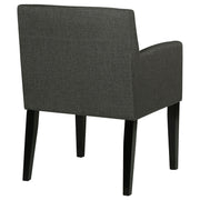 Sillón de comedor tapizado Catherine, gris (juego de 2)