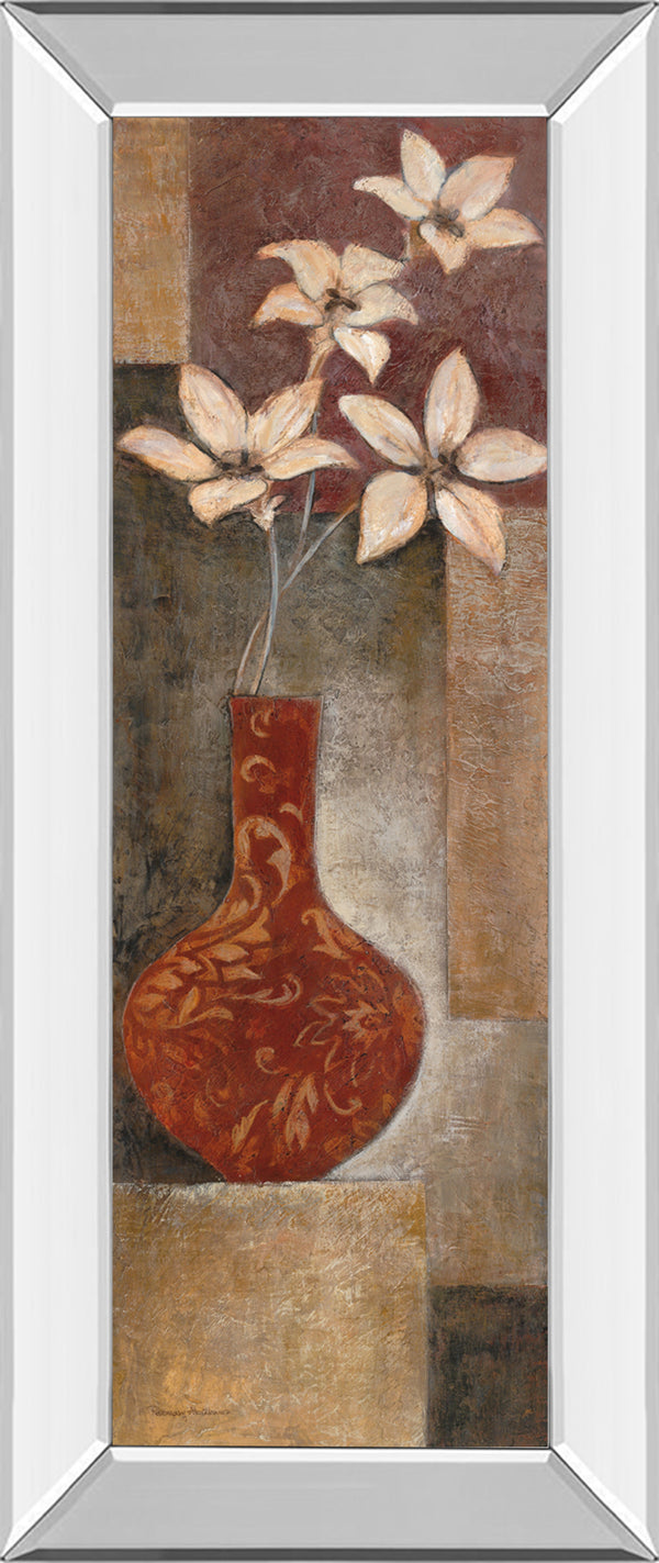 Mirrored Frame Baroque Floral I By Rosie Abrahams