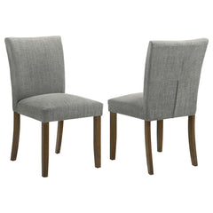 Silla de comedor tapizada Cantley beige (juego de 2)