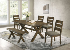 Juego de mesa de comedor rectangular Alston Knotty Nutmeg