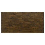 Mesa de comedor rectangular Alston de 71 pulgadas con nudos en color nuez moscada