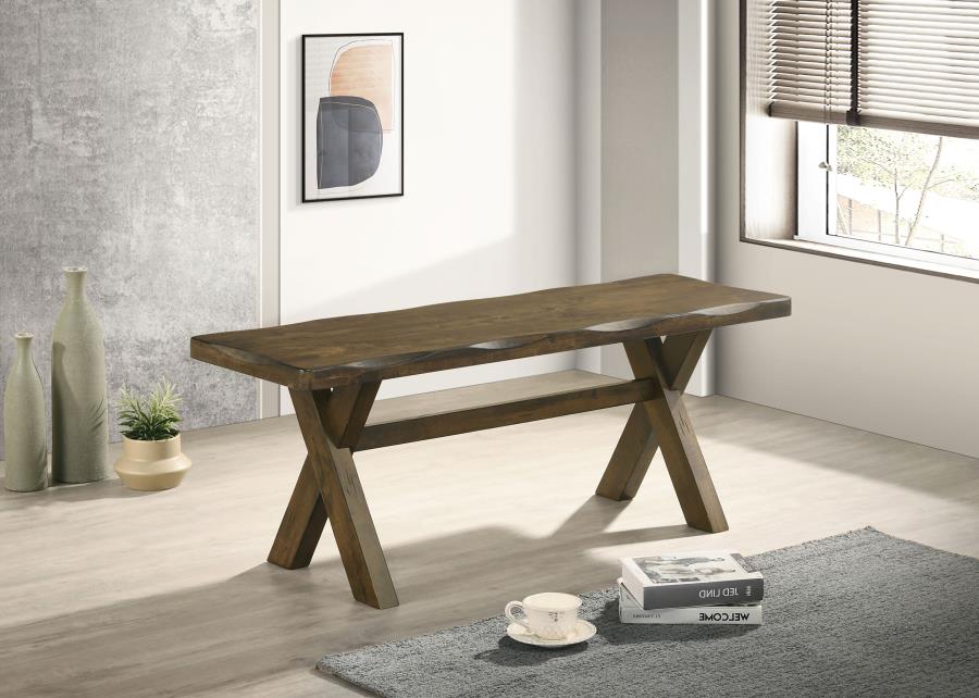 Alston X-shaped Dining Bench