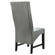 Silla de comedor tapizada Barrand negra (juego de 2)