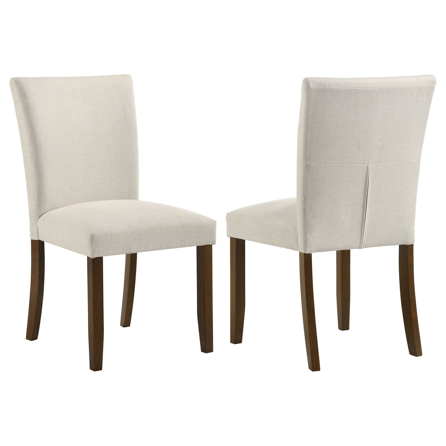 Silla de comedor tapizada Cantley beige (juego de 2)