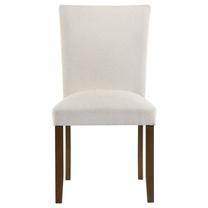 Silla de comedor tapizada Cantley beige (juego de 2)