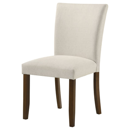 Silla de comedor tapizada Cantley beige (juego de 2)