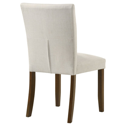 Silla de comedor tapizada Cantley beige (juego de 2)