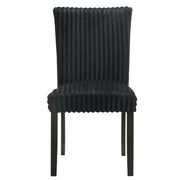 Dermott Upholstered Parson Dining Side Chair Black (Set of 2)