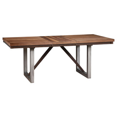 Juego de mesa de comedor rectangular Spring Creek color chocolate
