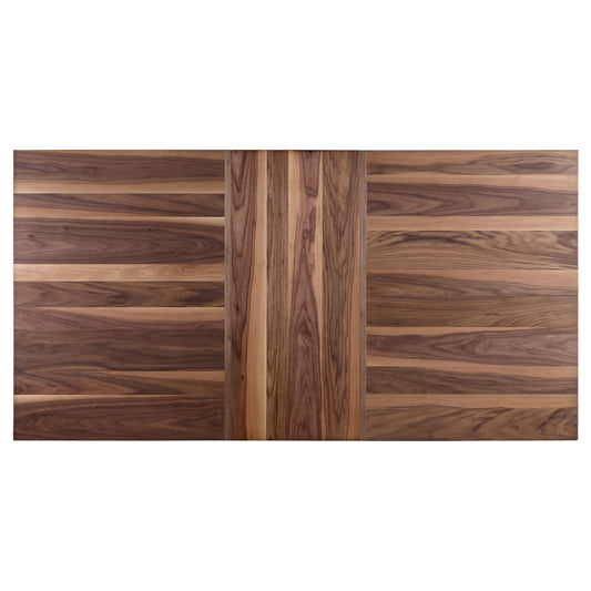 Mesa de comedor extensible Spring Creek de 77 pulgadas en nogal natural