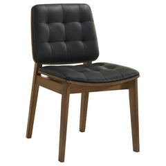 Silla de comedor tapizada Redbridge en nogal (juego de 2)