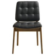 Silla de comedor tapizada Redbridge en nogal (juego de 2)