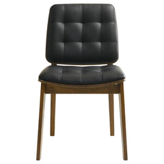 Silla de comedor tapizada Redbridge en nogal (juego de 2)