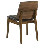 Silla de comedor tapizada Redbridge en nogal (juego de 2)