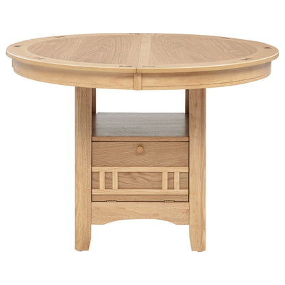 Lavon Oval 60-inch Wood Extension Leaf Dining Table Light Oak