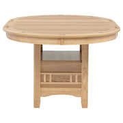 Lavon Oval 60-inch Wood Extension Leaf Dining Table Light Oak