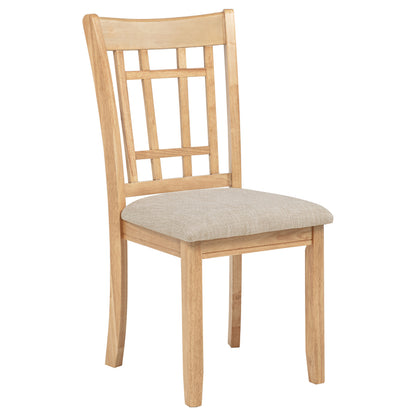 Lavon Wood Dining Side Chair Grey and Light Oak (Set of 2)