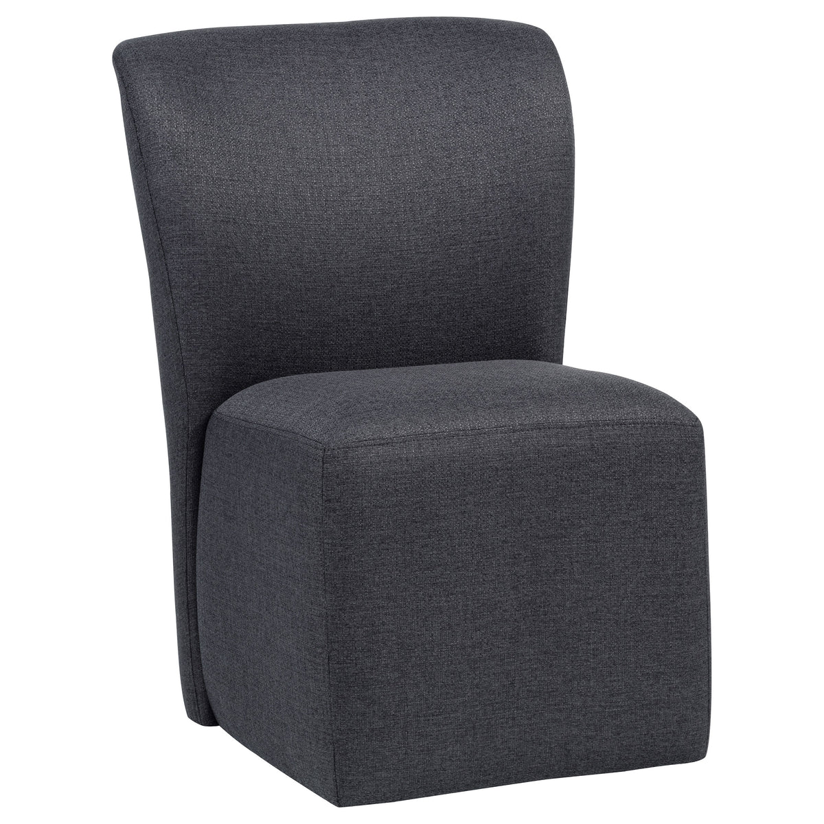 Jaelynn Upholstered Dining Side Chair Charcoal (Set of 2)