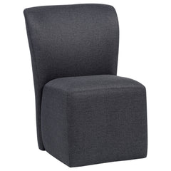 Jaelynn Upholstered Dining Side Chair Charcoal (Set of 2)