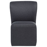Jaelynn Upholstered Dining Side Chair Charcoal (Set of 2)