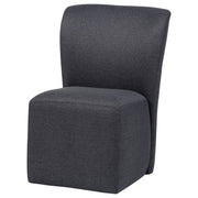 Jaelynn Upholstered Dining Side Chair Charcoal (Set of 2)
