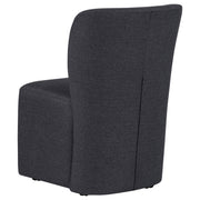 Jaelynn Upholstered Dining Side Chair Charcoal (Set of 2)