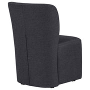 Jaelynn Upholstered Dining Side Chair Charcoal (Set of 2)