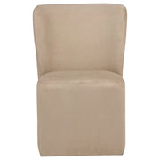 Jaelynn Upholstered Dining Side Chair Tan (Set of 2)