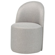 Aubrey Upholstered Barrel Dining Side Chair Beige (Set of 2)