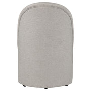 Aubrey Upholstered Barrel Dining Side Chair Beige (Set of 2)