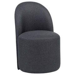Aubrey Upholstered Barrel Dining Side Chair Charcoal (Set of 2)