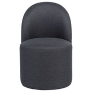 Aubrey Upholstered Barrel Dining Side Chair Charcoal (Set of 2)