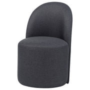 Aubrey Upholstered Barrel Dining Side Chair Charcoal (Set of 2)