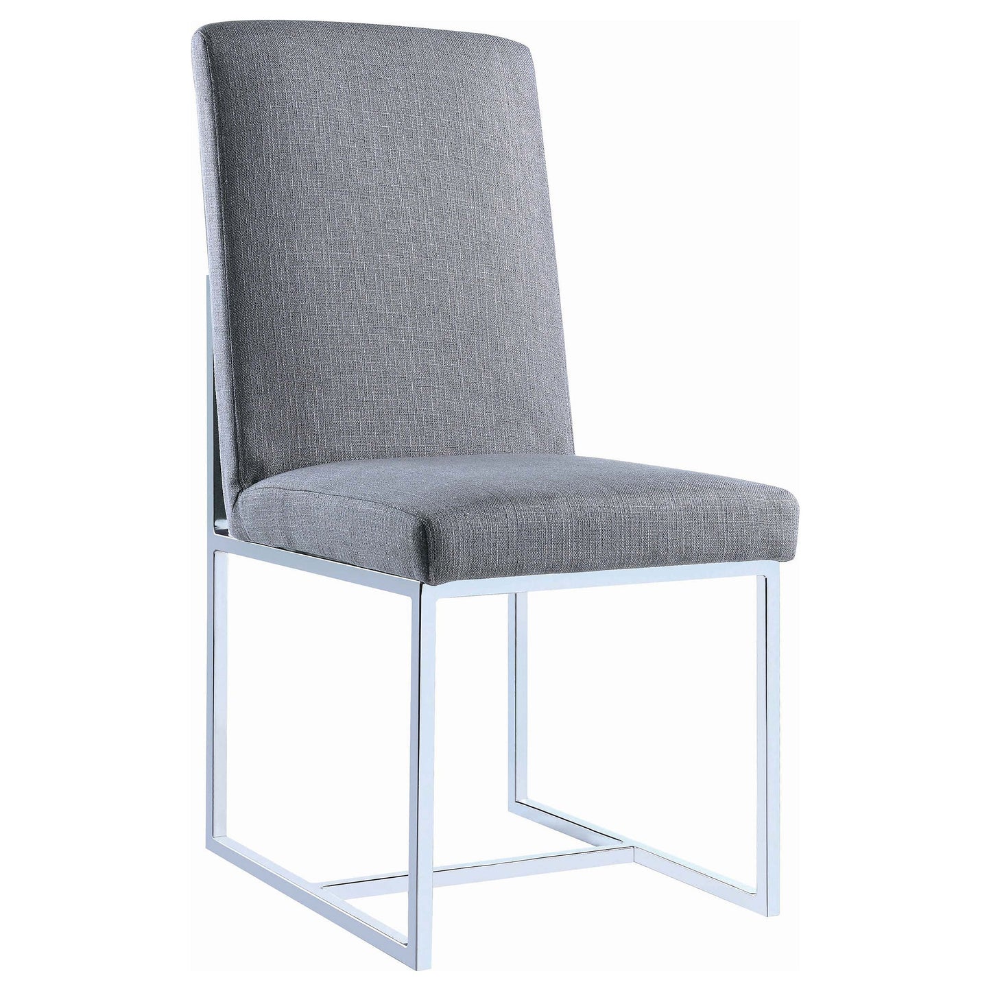 Silla de comedor tapizada Mackinnon gris (juego de 2)