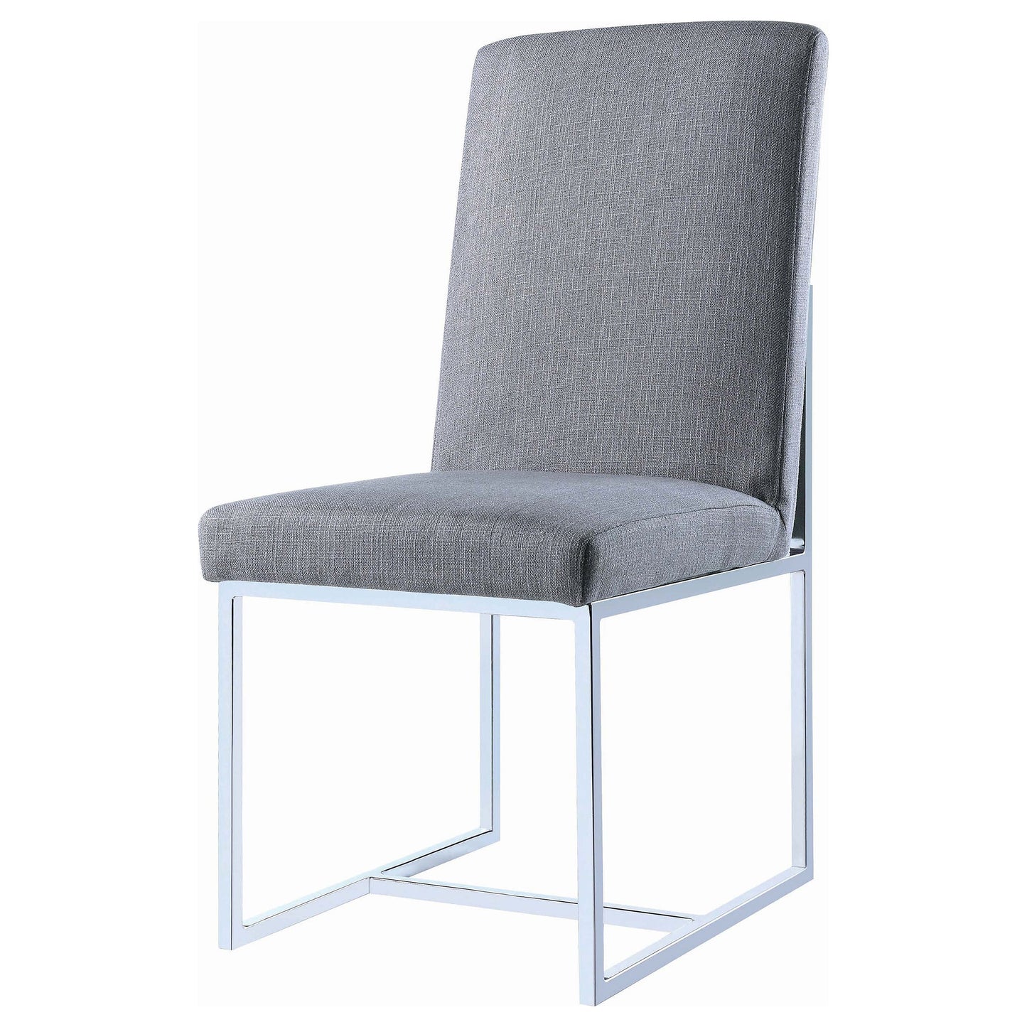 Silla de comedor tapizada Mackinnon gris (juego de 2)
