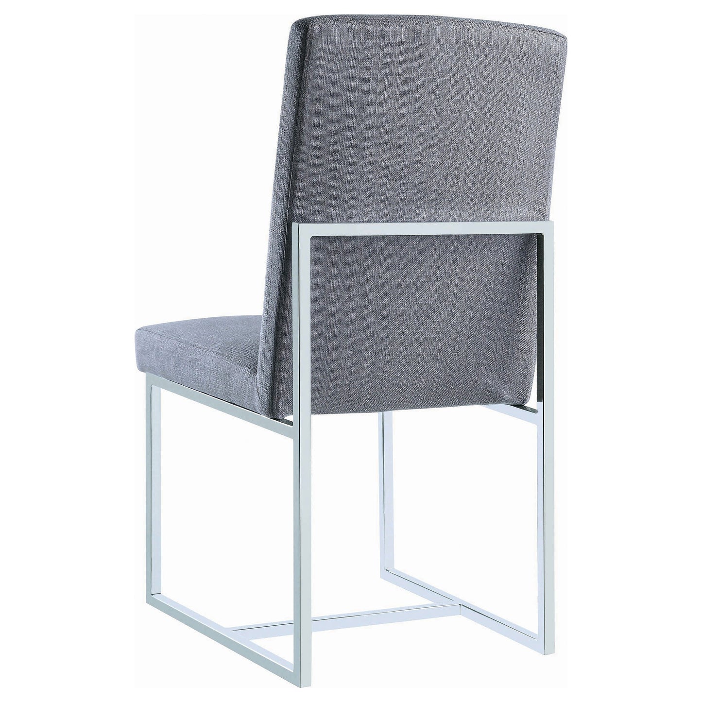 Silla de comedor tapizada Mackinnon gris (juego de 2)