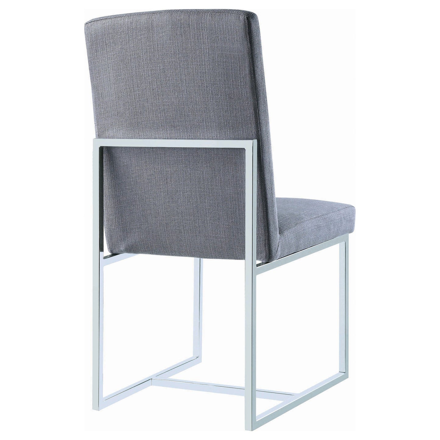 Silla de comedor tapizada Mackinnon gris (juego de 2)