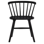 Jeffries Windsor Wood Dining Side Chair Black (Set of 2)